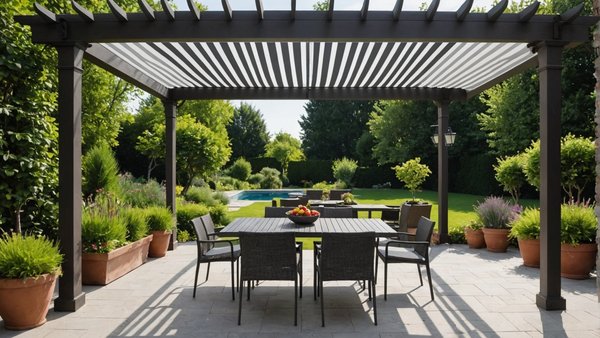 L'atout charme de votre jardin : la pergola bioclimatique avec store